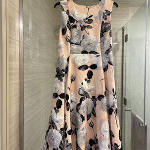 Calvin Klein Floral Sleeveless Printed Fit & Flare Dress